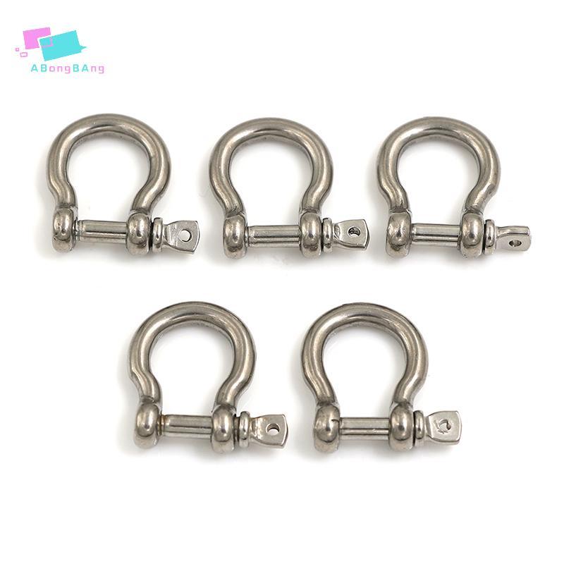 Abongbanghn 5 Peças m4 304 Arco Inoxidável Manilha Parafuso De Aço Pino Aparelhamento Agradável