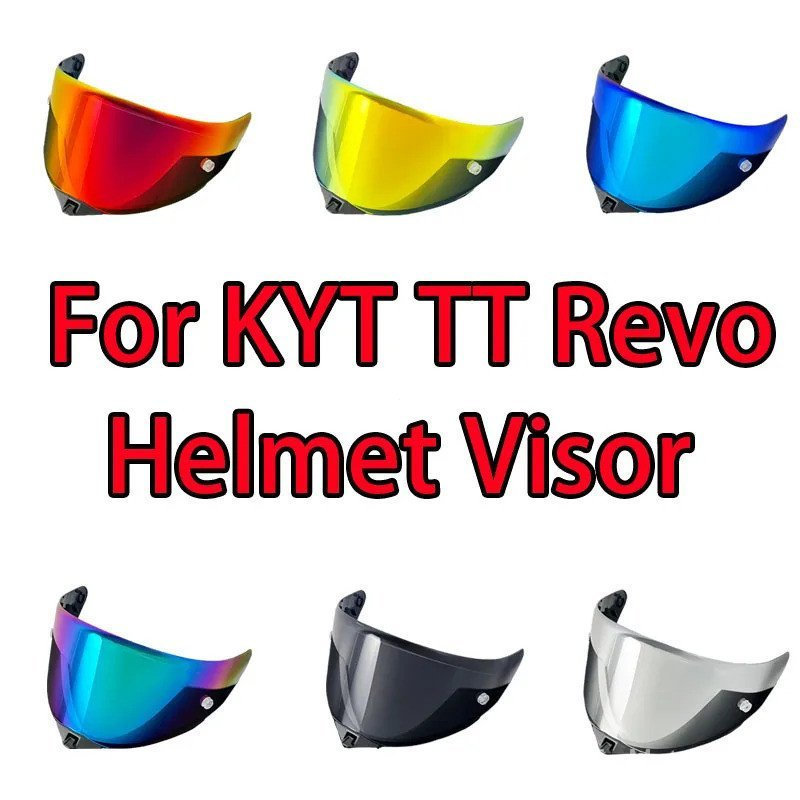 Lente de Visor para Capacete de Motocicleta TT Revo para KYT TT Revo, Anti-UV, Anti-Risco, À Prova de Poeira, Protetor d
