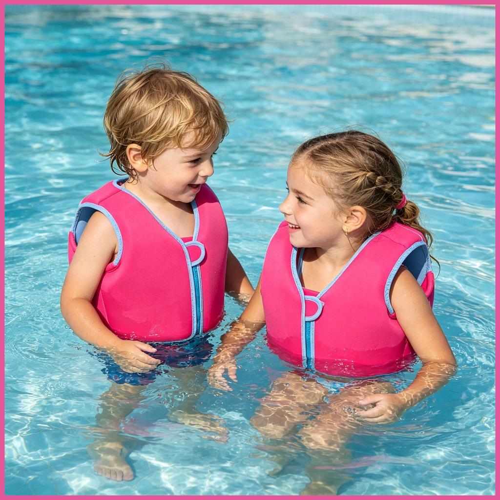 Crianças Colete De Natação Maiô Criança Nadar Terno Flutuante Para Meninos Meninas Praia Piscina Parque Aquático Lago op