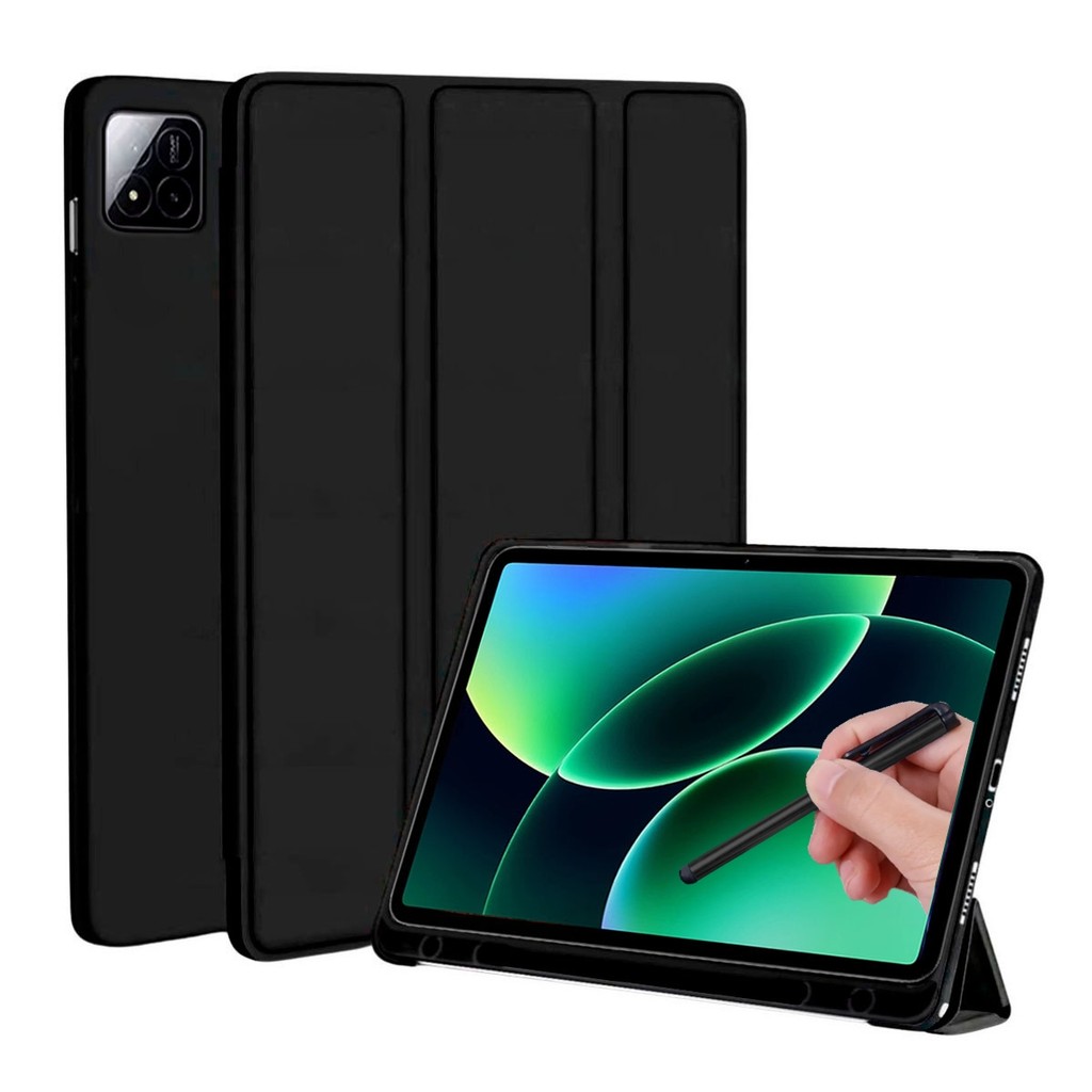 Capa Smart Case Silicone Para Xiaomi Pad 8 11.2 Polegadas + Caneta Touch