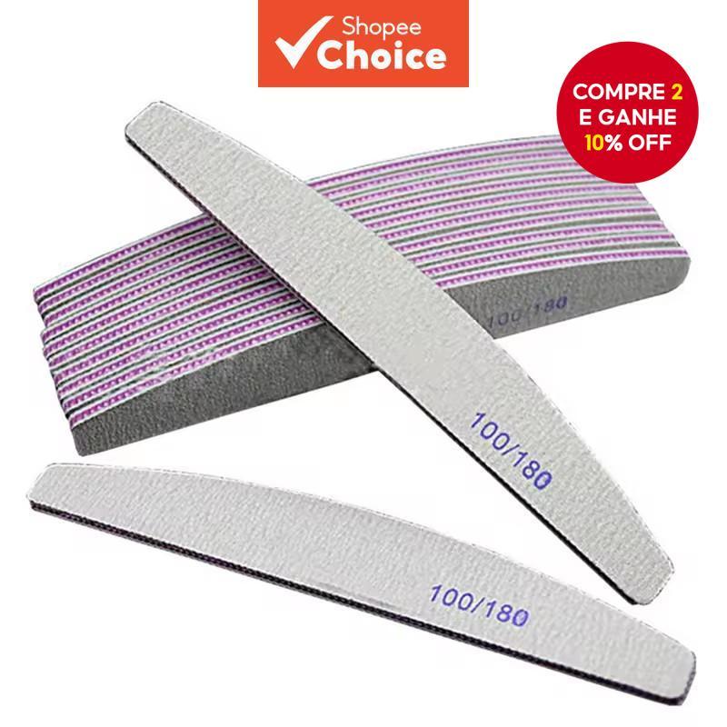 5 Pçs/Lote Lixa De Unha Mix Color Limas 100/180 Gr it Profissional Removedor De Cutícula Buffer Arquivos Conjunto De Fer