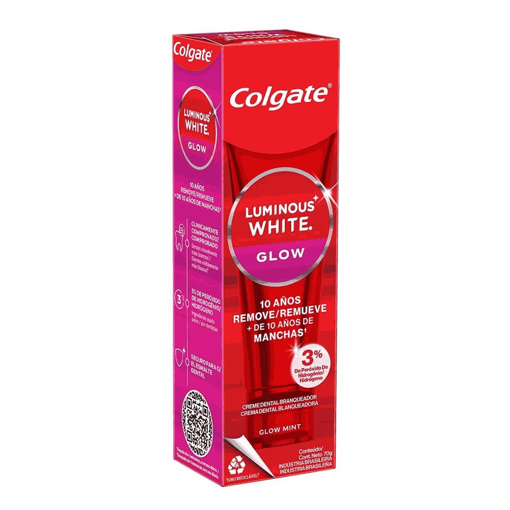Creme Dental Colgate Luminous White Glow 70g em Oferta na Shopee