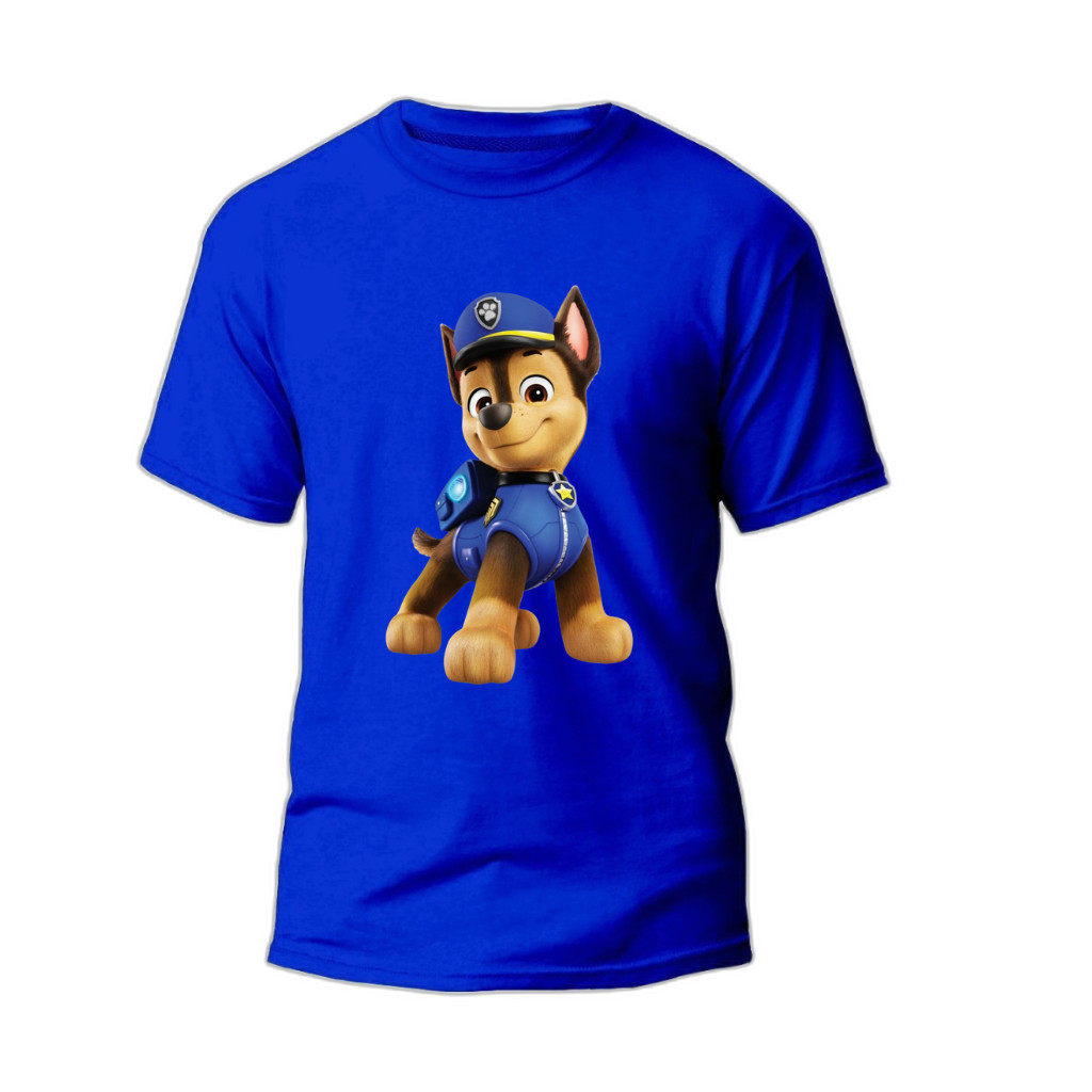 Camiseta Infantil Juvenil Patrulha Canina Unissex Menino Menina Camisa Leve Confortável Blusa Criança