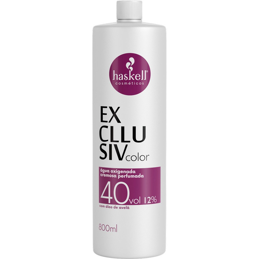 Nova OX Cremosa 40 Volumes 800ml Haskell | Água oxigenada em Oferta na Shopee