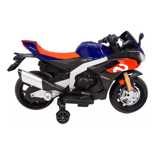 Mini Moto Infantil Aprilia RSV4 12V – Licenciada, Estilo Moto de Corrida, Buzina e Farol…