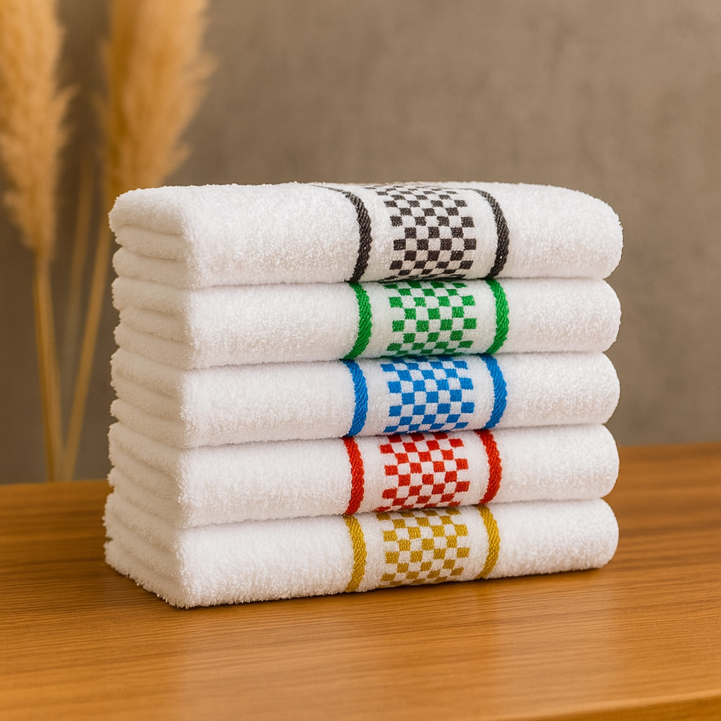 Kit 10 Panos de Cozinha Premium Jacquard Atoalhado Pano Cozinha Alta Absorção 100% Algodão