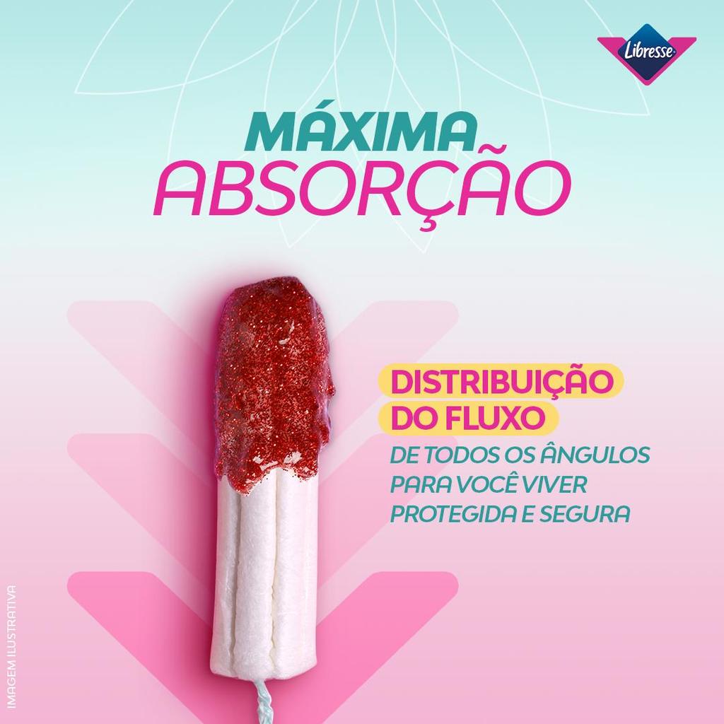 Absorvente Interno Libresse Médio Pure Sensitive com 8 unidades · foto 2