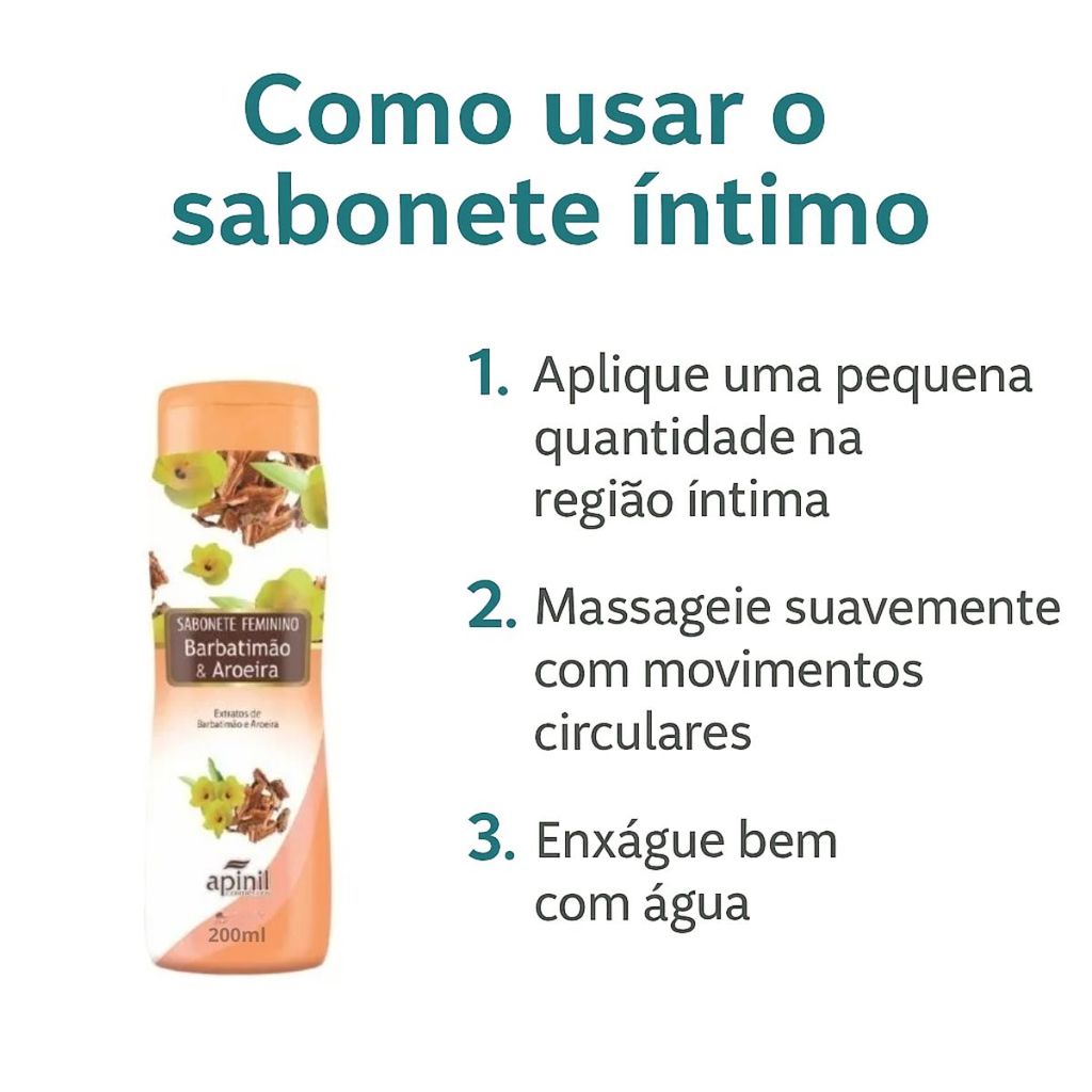 KIT 10 Sabonete Íntimo Feminino 200ml APINIL - Fragrâncias Refrescantes