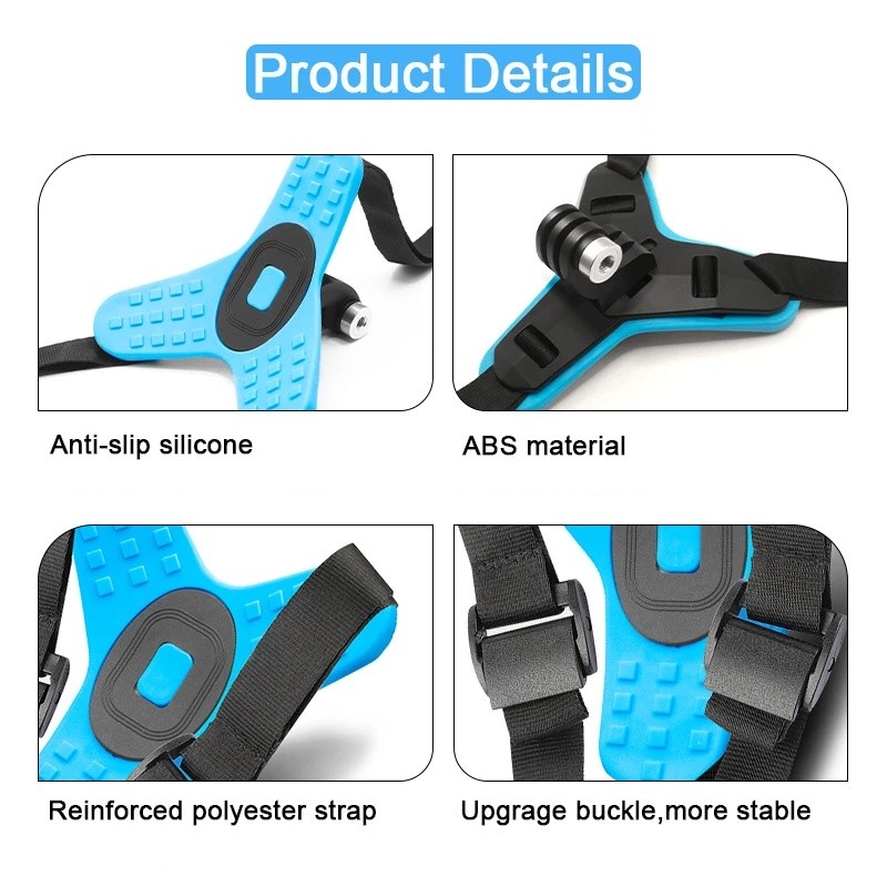 Suporte De Capacete Telefone Para Celular Câmera De Ação Montagem De Queixo Antiderrapante À Prova De Choque-1039