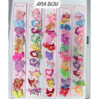 KIT 40 unidades de xuxinhas com Detalhes de Silicone Laço/Coroa/Unicornio/muitos Modelo Aleatorio em Oferta na Shopee