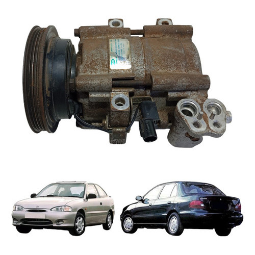 Compressor Ar/condicionado Hyundai Accent 1994/1996 1.5 12v