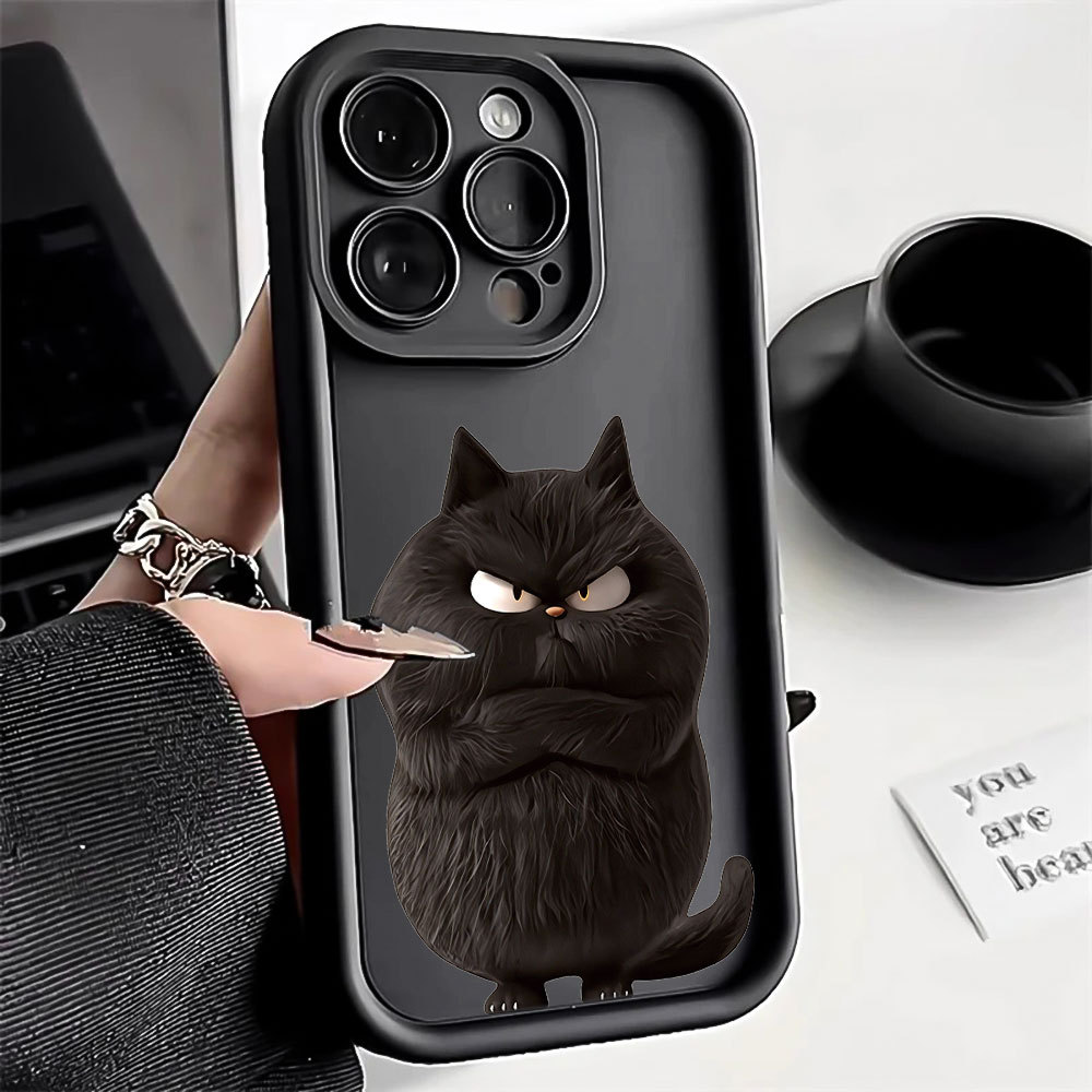 Gato Fofo Capa Capinha Para Samsung A06 A07 A05S A12 A13 A14 A15 A16 A17 A23 A32 A34 A36 4G Absorção de Choque