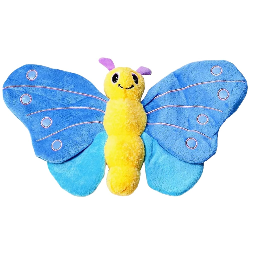 MORDEDOR BRINQUEDO DE PELUCIA CORES DIVERSAS PET BORBOLETA — imagem 2 de 2