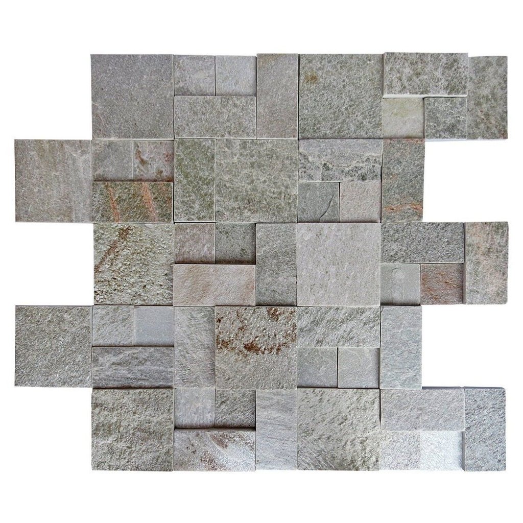 Revestimento Pedra Natural - Luzzi 10x10cm, 10x20cm e 20x20cm - Pedra Goiás Verde Premium