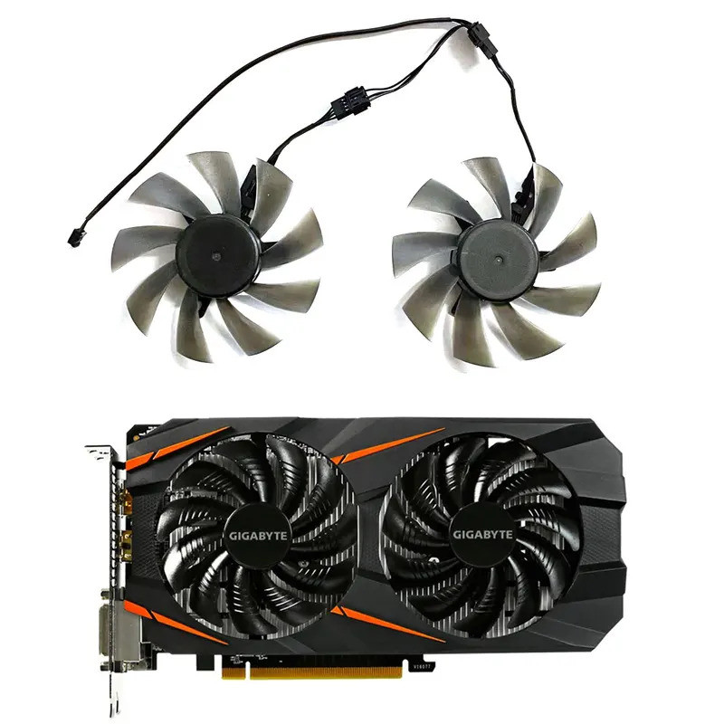 88MM PLD09210S12HH T129215refrigerador De Ventilador De Placa De Vídeo Su Para GIGABYTE GTX 1050 1060 1070 Ti GV-RX570 5