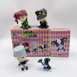 4 Unidades/Conjunto 3-5 Cm Anime JoJo's Bizarre Adventure Versão Q Sleep Gashapon Kakyoin Noriaki Iggy Kujo Jotaro Jean 