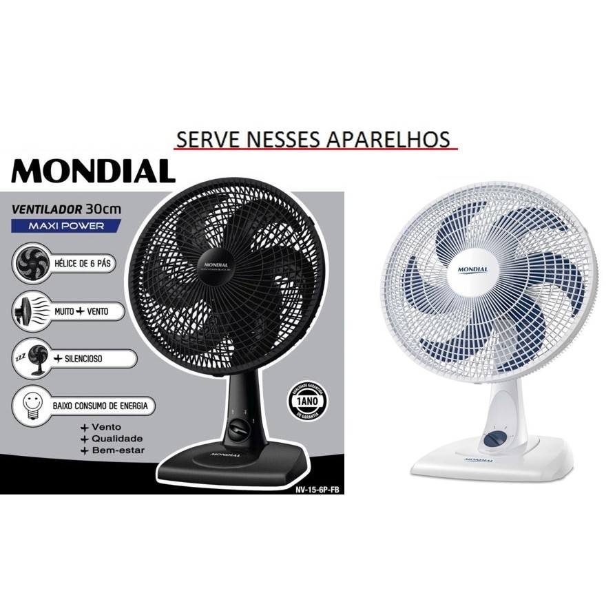 KIT COM 10 UNIDADES DA HÉLICE PARA O VENTILADOR MONDIAL 30CM  - PRATA