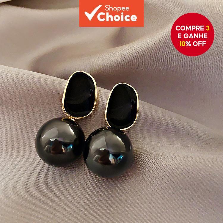 Brincos De Pérola Hipoalergênicos Estilo Coreano Moda Feminina Joias Presente