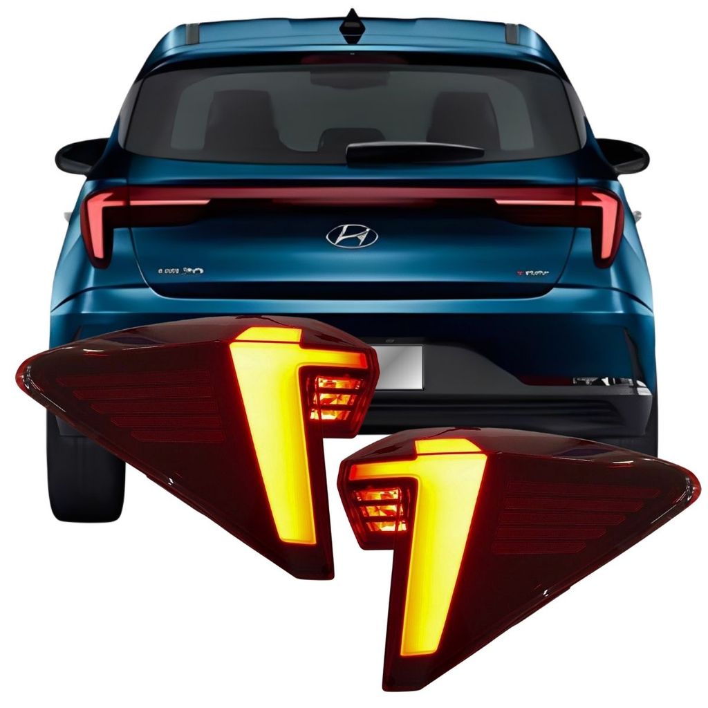 Par Lanterna Traseira Canto LED Hyundai HB20 Hatch 2023 a 2025