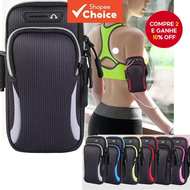 Braçadeira Esportiva Resistente Ao Suor-Suporte Seguro Para Telefone Academia E Corrida