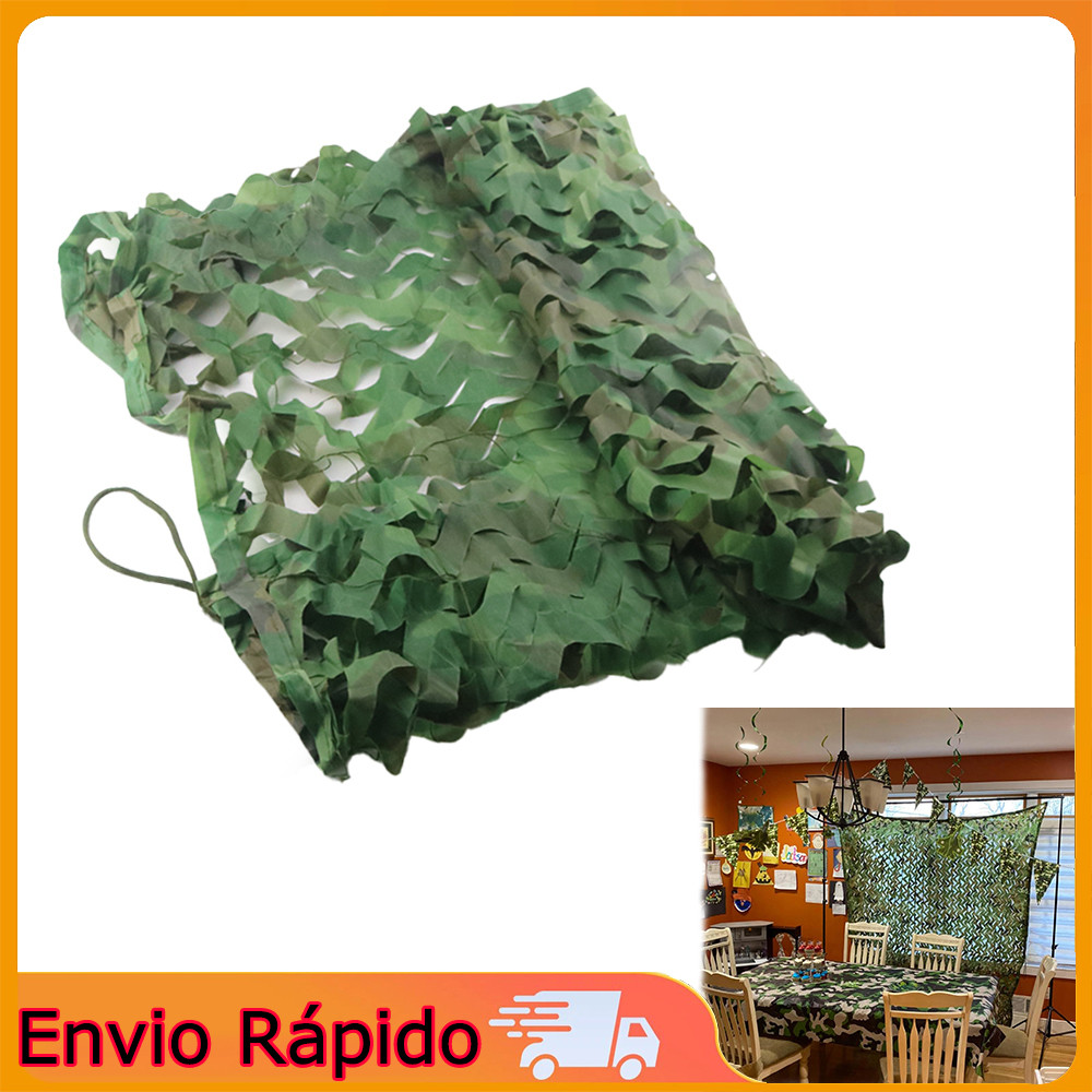 Rede de selva camuflada camuflada de 1.5x2m, barraca de 1 peça, cerca, festa, varanda, Camping, etc. Rede de camuflagem