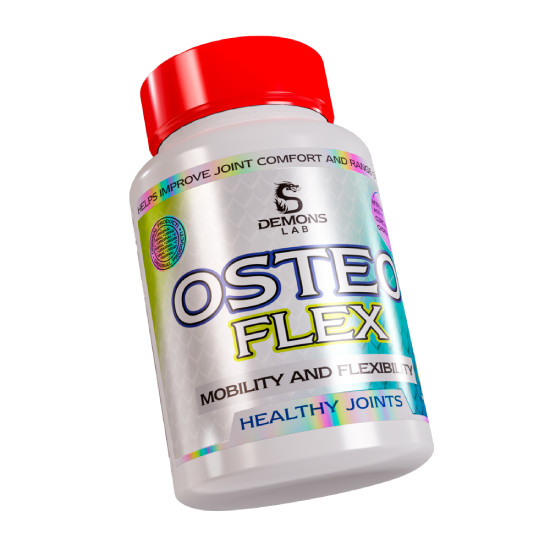 Osteo Flex Mobility 60 caps - Suplemento com Glucosamina, Cúrcuma, Ácido Hialurônico, Condroitina, Colágeno Tipo 2 e MSM