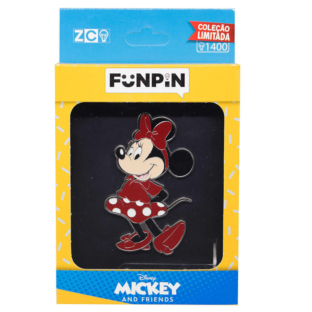 Detalhes do FunPin Minnie - Disney