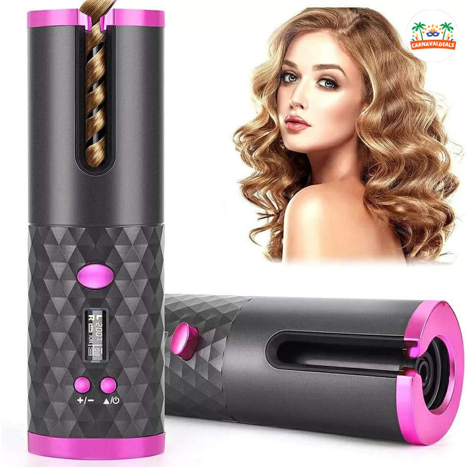 Modelador De Cachos Automático Sem Fio Portátil USB Profissional