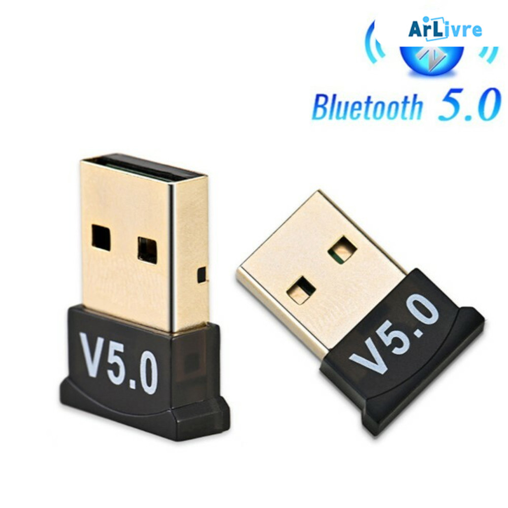 Adaptador USB Bluetooth 5.0 Receptor Wireless Áudio para PC e Automóvel