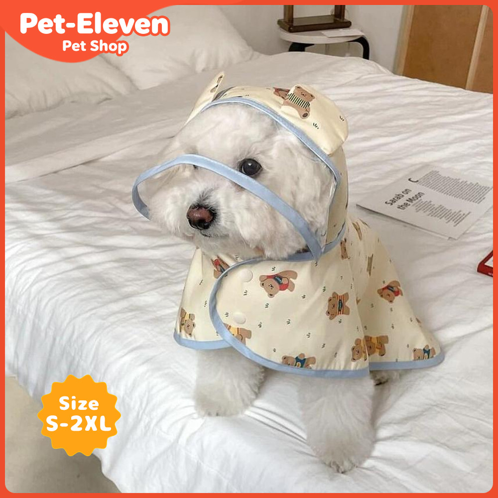 Capa De Chuva Para Cachorro Com Capuz , Poncho Animais De Estimação , À Prova D'água , Fofa , De Alta Qualidade , Filhot