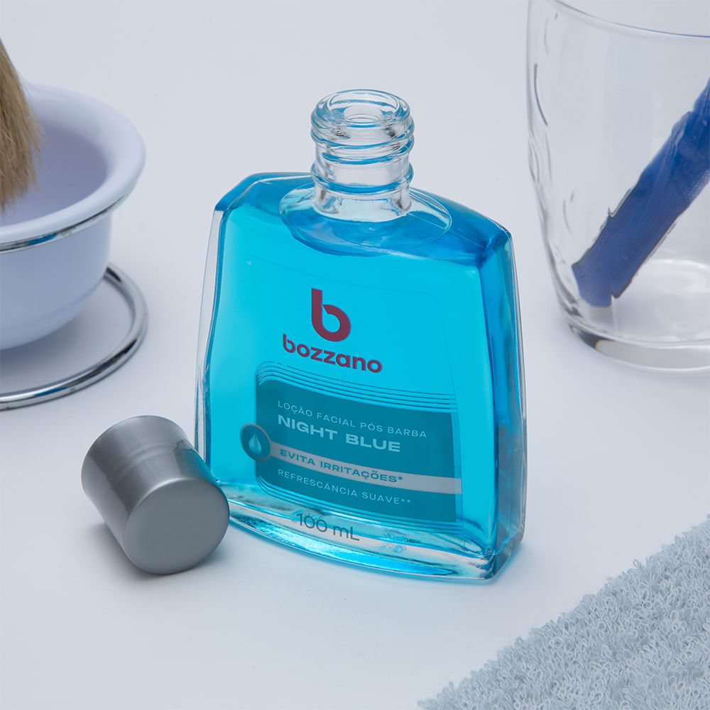 Detalhes do Loção Pós Barba Bozzano Night Blue 100ml