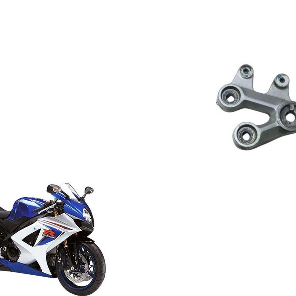 BACALHAU SUPORTE PEDALEIRA DIANT. ESQ. SUZUKI GSXR SRAD 1000 2008 USADO ( ORIGINAL )