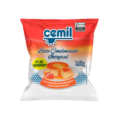 Leite Condensado Integral Bag 2,5kg Cemil