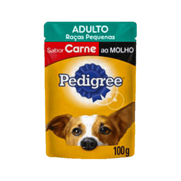 Pedigree Ração Úmida Sachê Carne ao Molho para Cães Adultos Raças Pequenas 100g