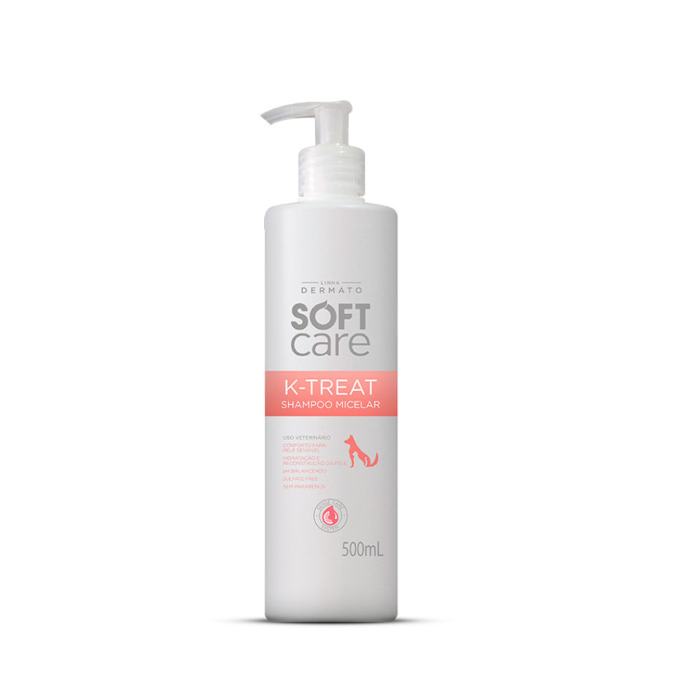 Shampoo Soft Care K-Treat Micelar para Cães e Gatos