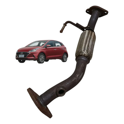 Tubo Flexível Escapamento Hyundai Hb20 1.0 2020 2021 2022 Metal