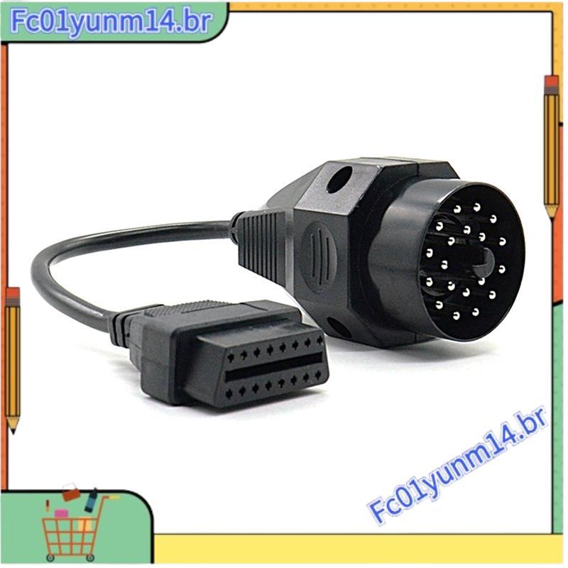 Para Adaptador OBDII De 20 Pinos OBD2 Conector De Interface De 16 E36 E39 E30 F20 X5 Z3 E53 Cabo De Diagnóstico De Carro
