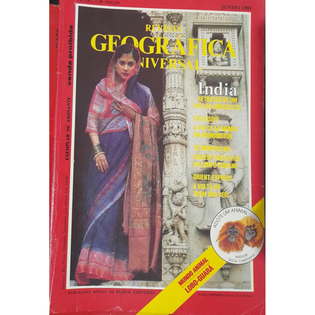Revista Geográfica Universal nº 187 Junho 1990 de Bloch 7999382