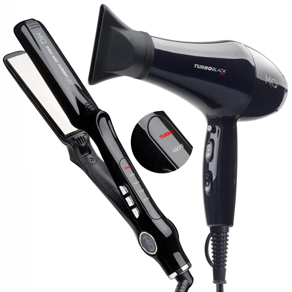 Kit Mq Secador Turbo Black 2400+ Chapinha Turbo Led