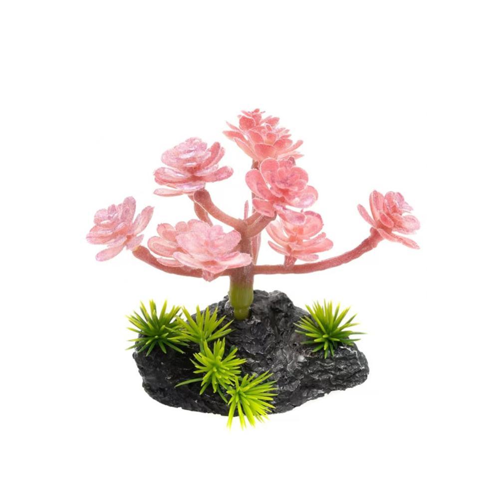 TKEY Simulado Suculenta Realista Planta Falsa Réptil Terrário Decoração Vegetação Artificial Para Vivarium Aquário Tanqu