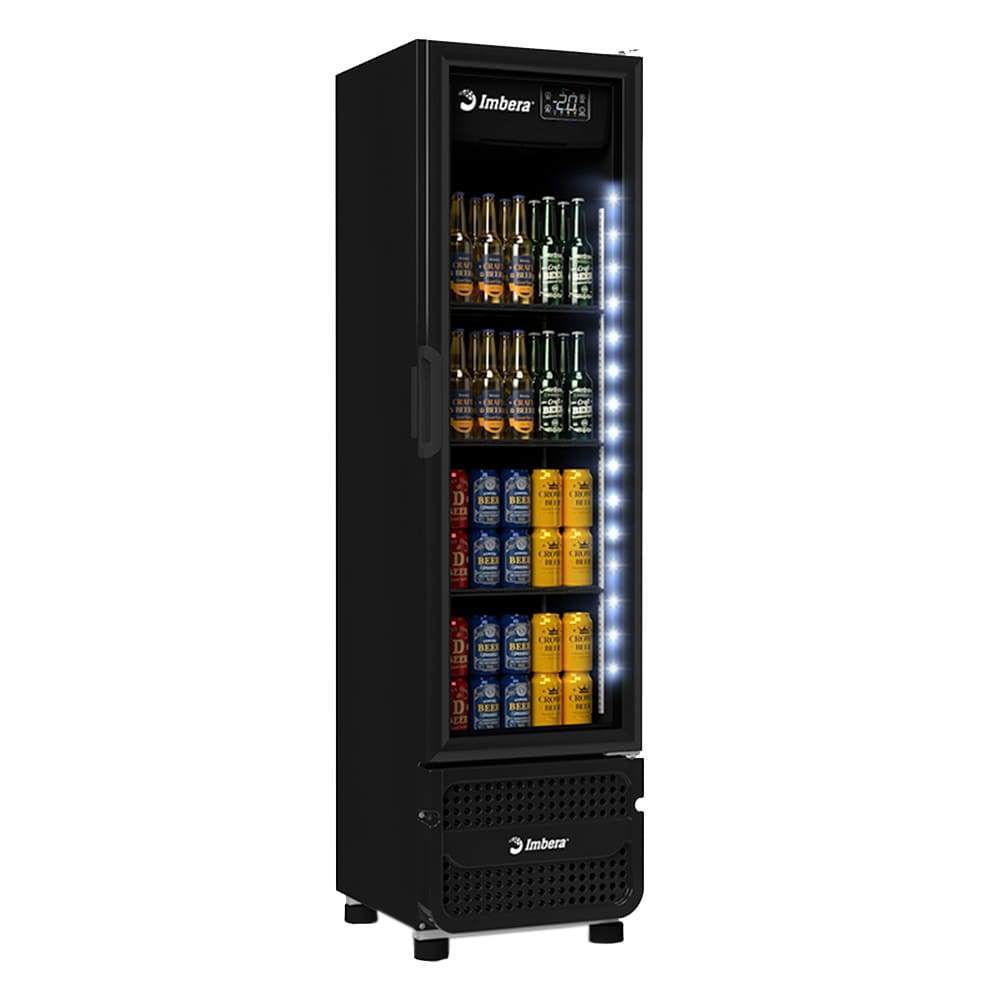 Freezer Cervejeira Imbera Ccv144 Porta De Vidro 244l Fullblack-220v