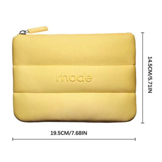 Rhode Verão Edição Limitada Limão Amarelo Saco De Maquiagem Com Grande Capacidade E Bela Aparência Armazenamento Escova em Oferta na Shopee