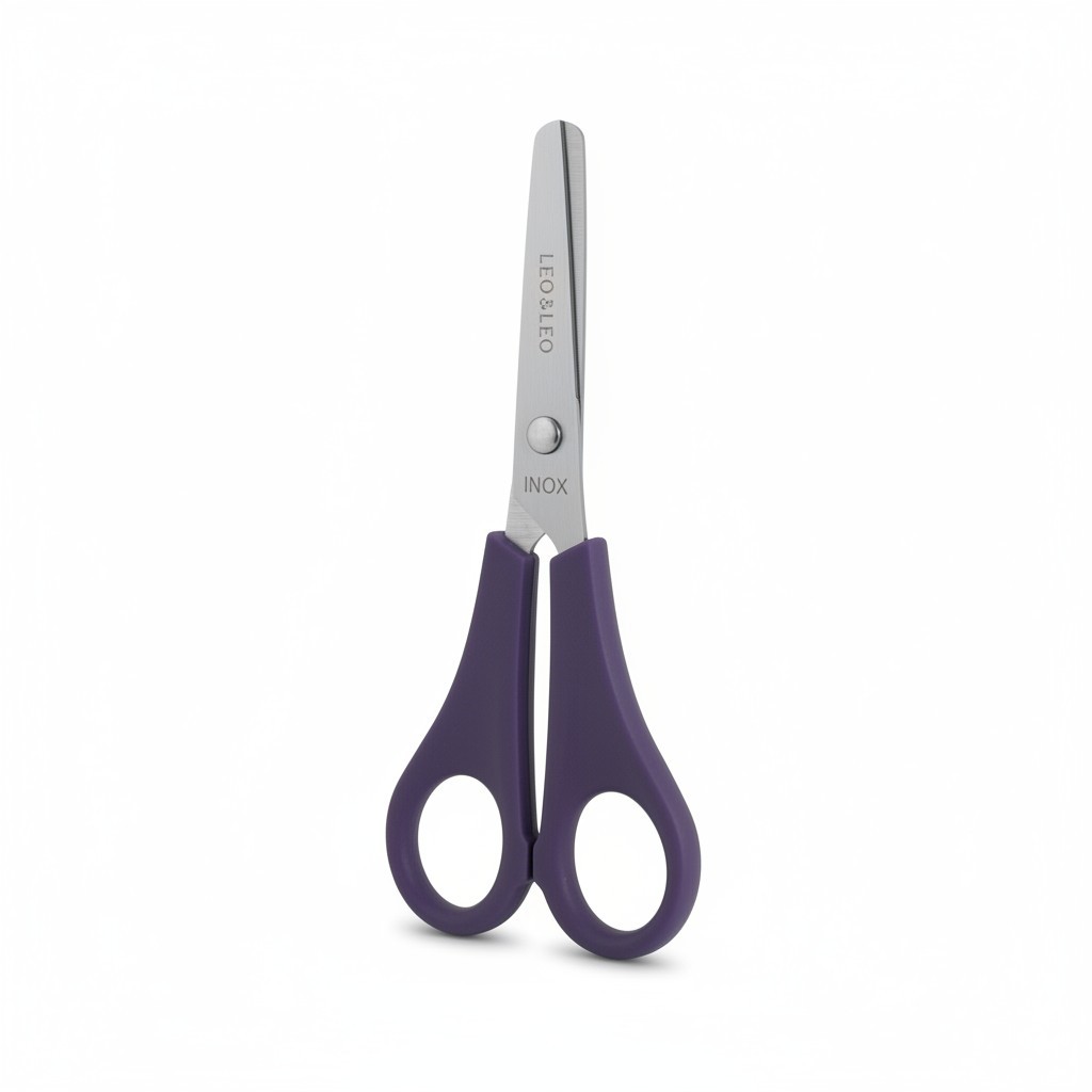 KIT 3/6/12/60 Tesoura Escolar De Aço Inox Com Ponta Arredondada Leonora/brw Volta Aulas Papelaria