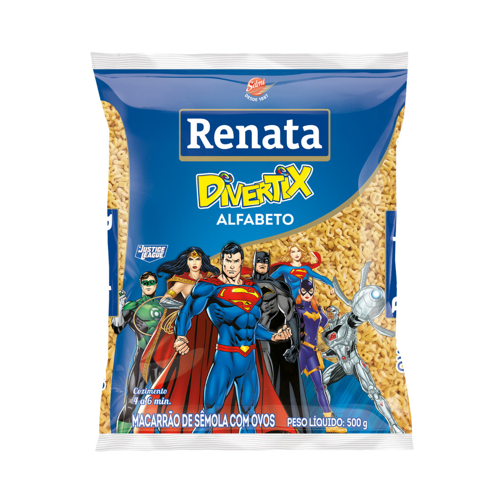 Macarrão de Sêmola com Ovos Alfabeto 500g - Renata em Oferta na Shopee