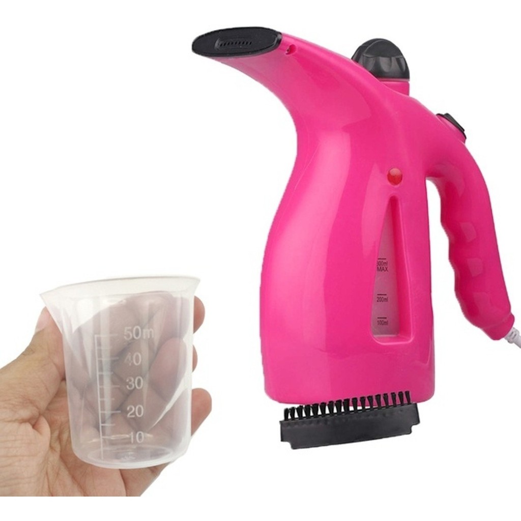 Vaporizador Passa Roupa Portátil Cabide Higienizador -ROSA -110V