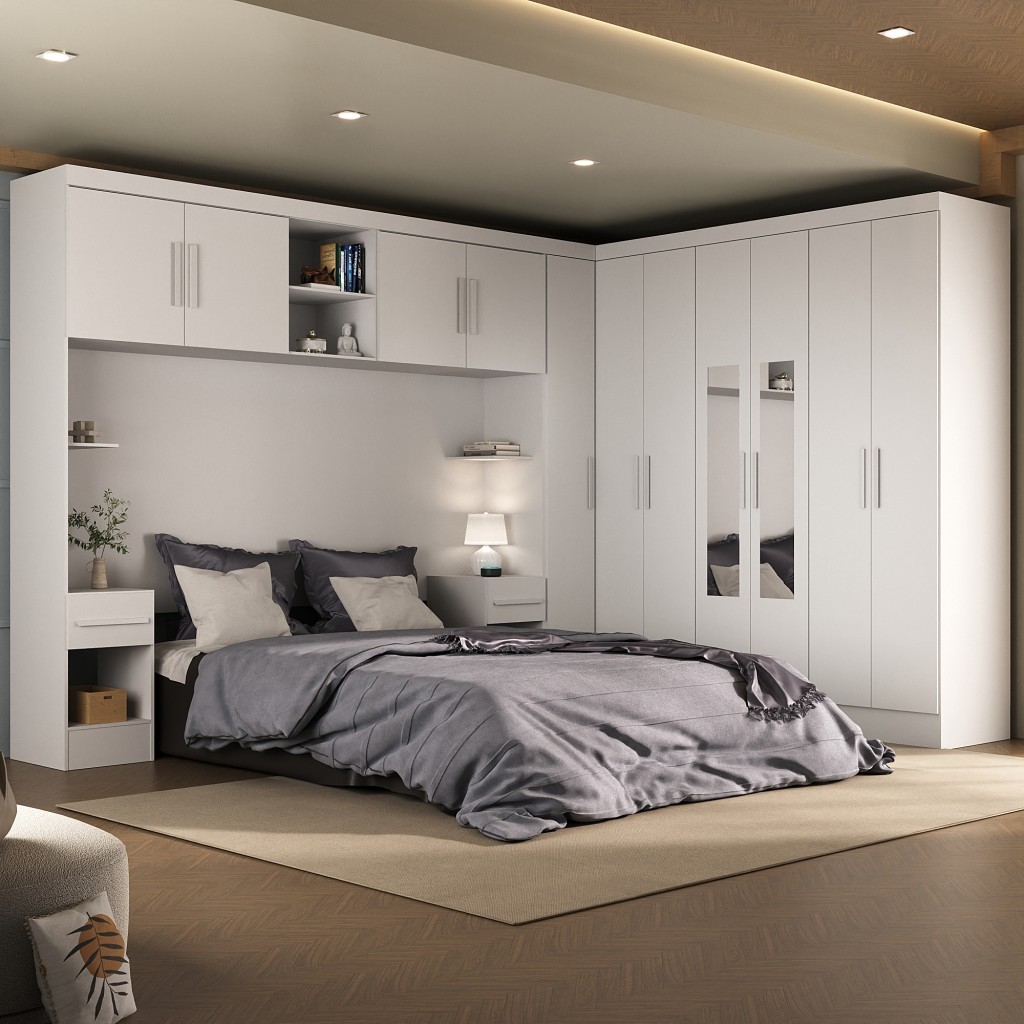 Guarda-Roupa Modulado Soberano 11 Portas 5 Gavetas com Espelho - Panorama Móveis em Oferta na Shopee