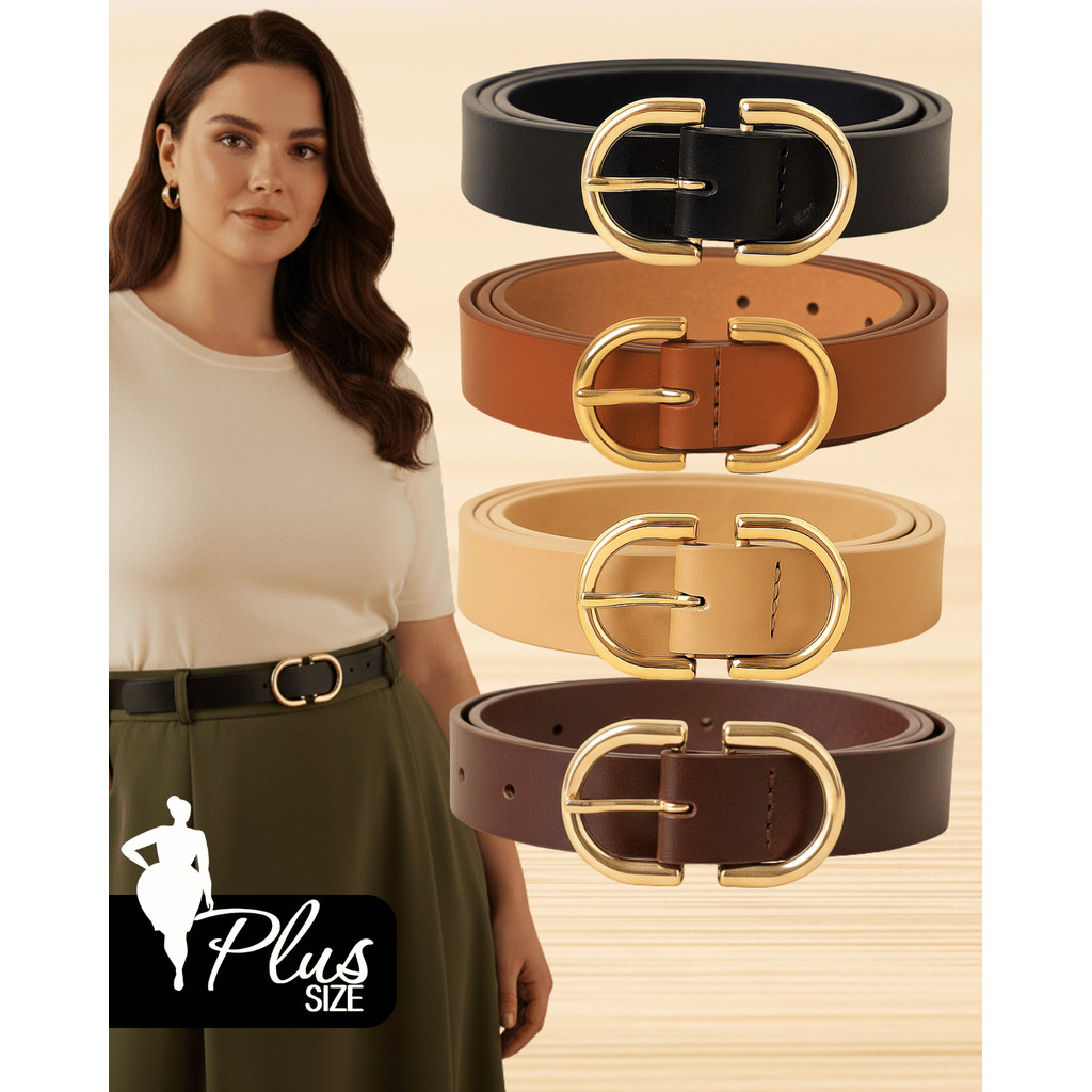 Kit Cintos Feminino Plus Size Alfaiataria Luxo Fino Social Couro Sintético Versatil Elegante Lola em Oferta na Shopee