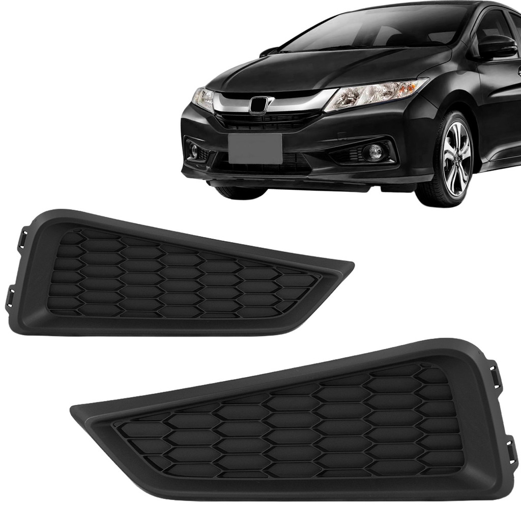 Par Grade Moldura Milha City 2015 2016 2017 Sem Furo em Oferta na Shopee