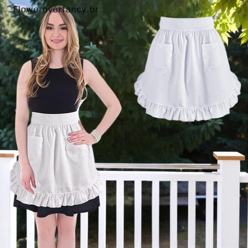 Avental Branco Meia Cintura: Onde Comprar | BuscaProdutos