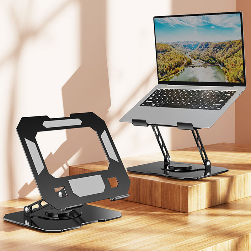 Suporte para Notebook Ajustável em Alumínio 10-17" com Base Antiderrapante
